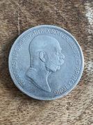 Moneta Austro-Węgry 5 koron 1908 - 60-lecie panowania - srebro