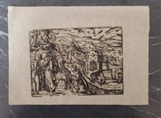 Drzeworyt Stary Jezus Uzdrawiający według Josta Ammana