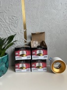 4 x Oprawa sufitowa wpuszczana STRÜHM PANAMA C biała/złota GU10