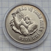 #2577 Wietnam 10 dong 1987 Orangutan UNC rzadka!