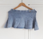 Bawełniana spódnica Cropp S 36 niebieska mini spód