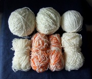 Zestaw włóczek akryl wełna wiskoza boucle fantazyjna 470 gram