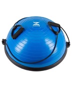 Piłka to ćwiczenia równowagi z taśmami oporowymi i pompką nożna 