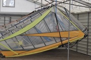 5.5 m2 exocet używany żagiel windsurfingowy kompletny pędnik exocet 5.5 m2