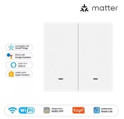 MOES Przełącznik inteligentny WiFi Tua Podwójny