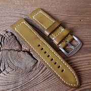 Pasek do zegarka 24 mm handmade skóra naturalna vintage ręcznie robiony