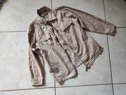 koszula bluza koszulowa zasuwana z kołnierzykiem bawełniana 