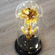 Róża Wieczna W Szkle Świecąca Bukiet Prezent Róże Lampka Led Tuba Szklana