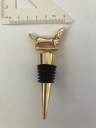 Korkociąg do wina pies złoty jamnik ozdobny dekoracja dla domu metalowy