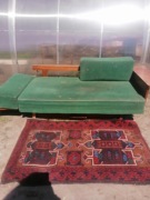 Zabytkowa sofa skandynawska rozkładana unikat vintage