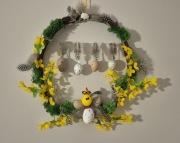 Wianek stroik wielkanocny 