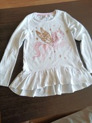 Tunika z jednorożcem biała 122/128cm