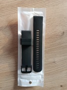 Pasek na zegarek 20mm. Czarny sylikonowy. Nowy.