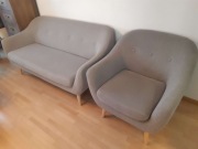 Zestaw: Kanapa/Sofa + Fotel (Jysk - Egedal)