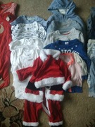 Zestaw ubranek niemowlę body pajac spodnie swetr