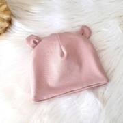 Czapka dziewczęca z uszkami 38 cm