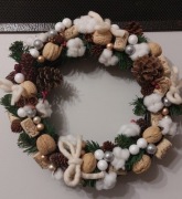 Wianek świąteczny zimowy