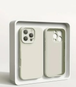 Etui na telefon - Luksusowe etui Iphone 13 Pro bumper Biały  Kremowy