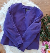 fioletowa marynarka fioletowy żakiet damski 42XL śliwkowy śliwkowa