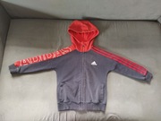 Bluza Adidas z kapturem zapinana na zamek r. 122 cm