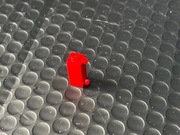 Czerwony klocek LEGO 1 x 1 x 2 (Shutter Holder) nr części 3581