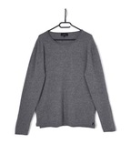 Damski Sweterek Luźny Kaszmirowy Szary Zwillingsherz |R. XL