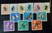 POLSKA 1961 OWADY I MOTYLE... 12szt.PEŁNA SERIA...KASOWANE*!!!