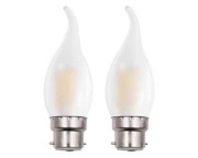 2szt angielska żarówka bagnetowa LED B22 świeca C35 4W 2700K