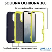Etui pancerne iPhone 17 antypoślizgowe ochrona portu ładowania, ochrona 360