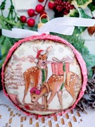 Bombka medalion 10 cm wyprzedaż