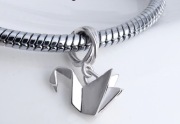 Pandora Charms Moments koralik zawieszka łabędź origami łabądź