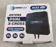 ANTENA ZEWNĘTRZNA X-CROSS DO ROUTERA 3G 4G LTE HUAWEI ZTE CRC9 TS9 SMA 5m