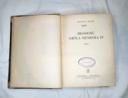 Młodość króla Henryka IV Henryk Mann wyd. 1949