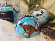 Bombka szklana ręcznie malowana. Kolekcja 2024 r.