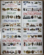 Ilustrowana Encyklopedia dla Dzieci 4 tomy - komplet