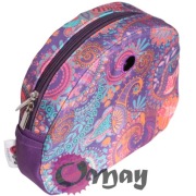 Fioletowy organizer do Obag MOON LIGHT orient róż turkus 2 kieszenie OMAY