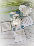 Kartka 3d exploding box 18 30 40 50 urodziny 