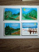 Obrazki gipsowe pory roku 