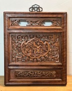 ANTYK XIX ozdoba na ścianę drewniana ręcznie wykonana #2