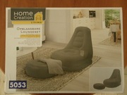 pufa, sofa pompowana z podkladka na nogi