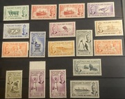 Falklandy 1938 KGVI Komplet do 1 Funta - Pingwiny + Odmiany 5/-