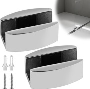 Prowadnica podłogowa ze stali do szklanych drzwi przesuwnych 2 sztuki