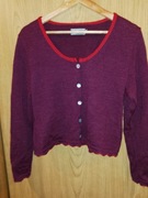 Burgundowy Flomax 100% czysta wełna dziewicza made in germany 