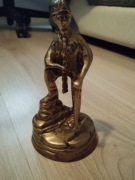 Piękna figurka górnika z mosiądzu