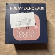 Uroczy Budzik Dinozaur dla dzieci - Trener snu, Lampka nocna, Termometr