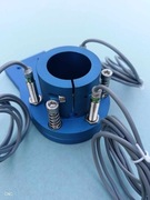 Mocowanie palnika plazmowego z układem kolizyjnym i detekcją materiału 