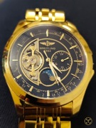 Replika zegarka Breitling 1884 automat fazy księżyca otwarte serce