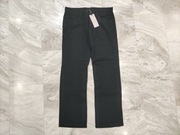 Spodnie męskie czarne lniane len Selected rozmiar 36 NOWE z metką