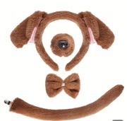 Strój przebranie kostium Pies Piesek opaska nosek rozmiar uniwersalny nowy