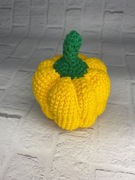 Owoce warzywa na szydełku Amigurumi, papryka żółta
